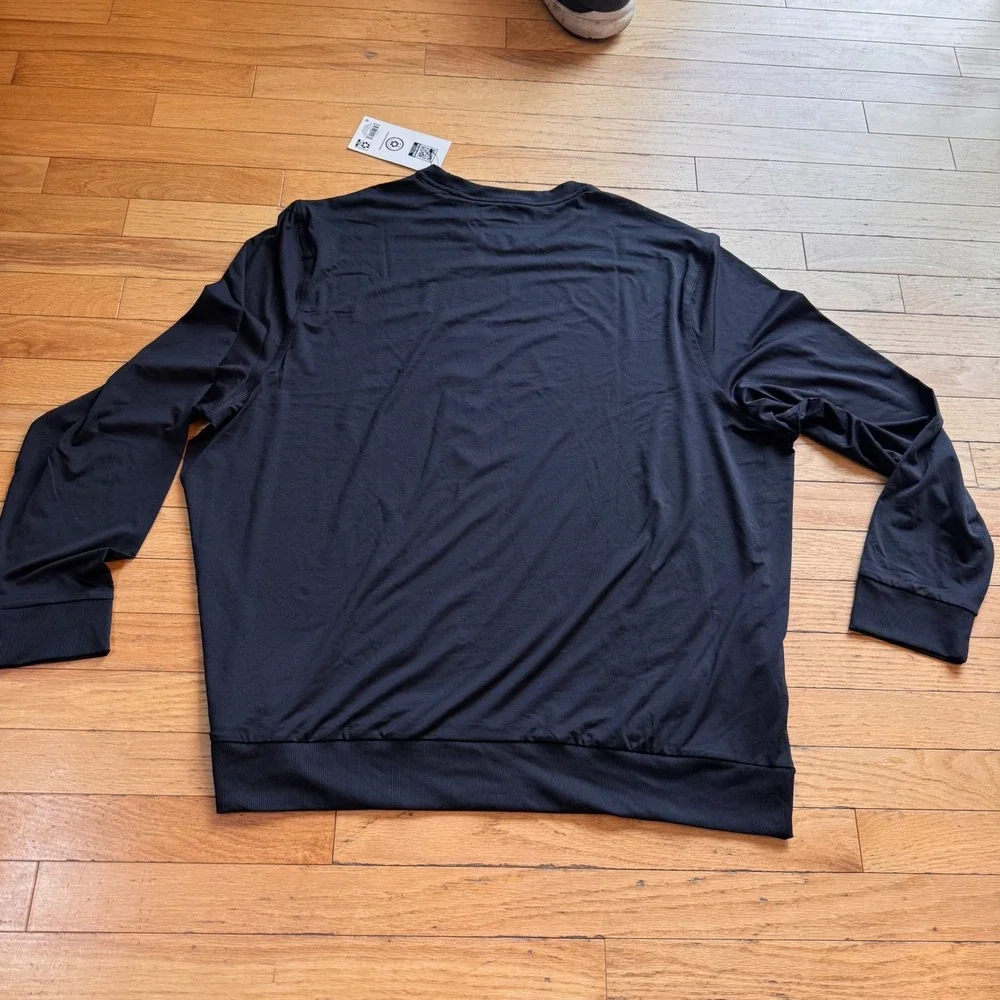 Members Mark Mens Favorite Soft Pullover Black Crewneck‎ Sweatshirt XXL